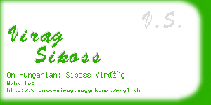 virag siposs business card